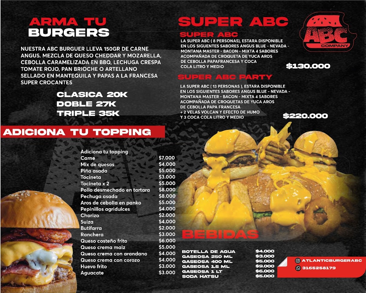 ABC Company (Atlantic Burger) Photo Menu 2