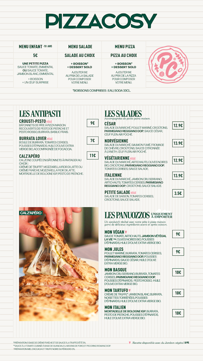 Pizza Cosy Photo Menu 2