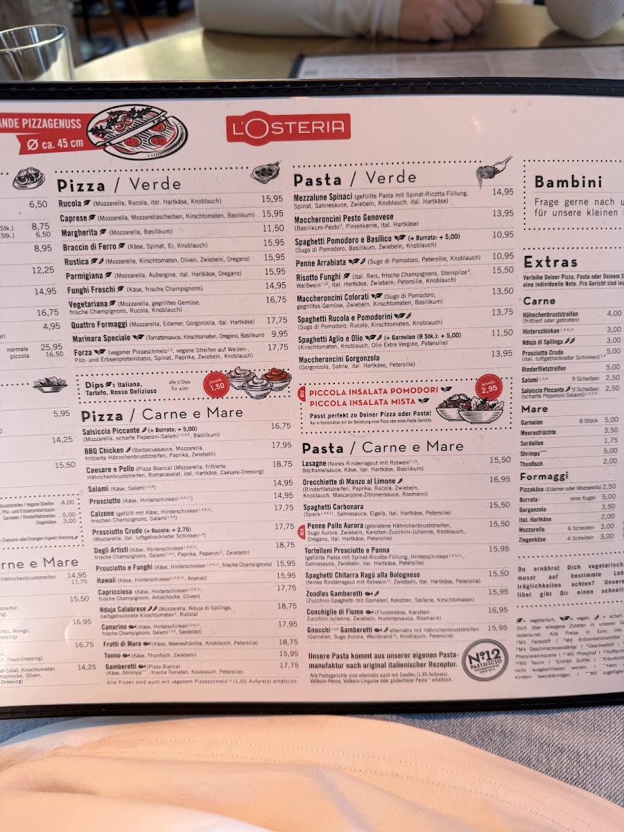 L'Osteria Metzingen Photo Menu 1