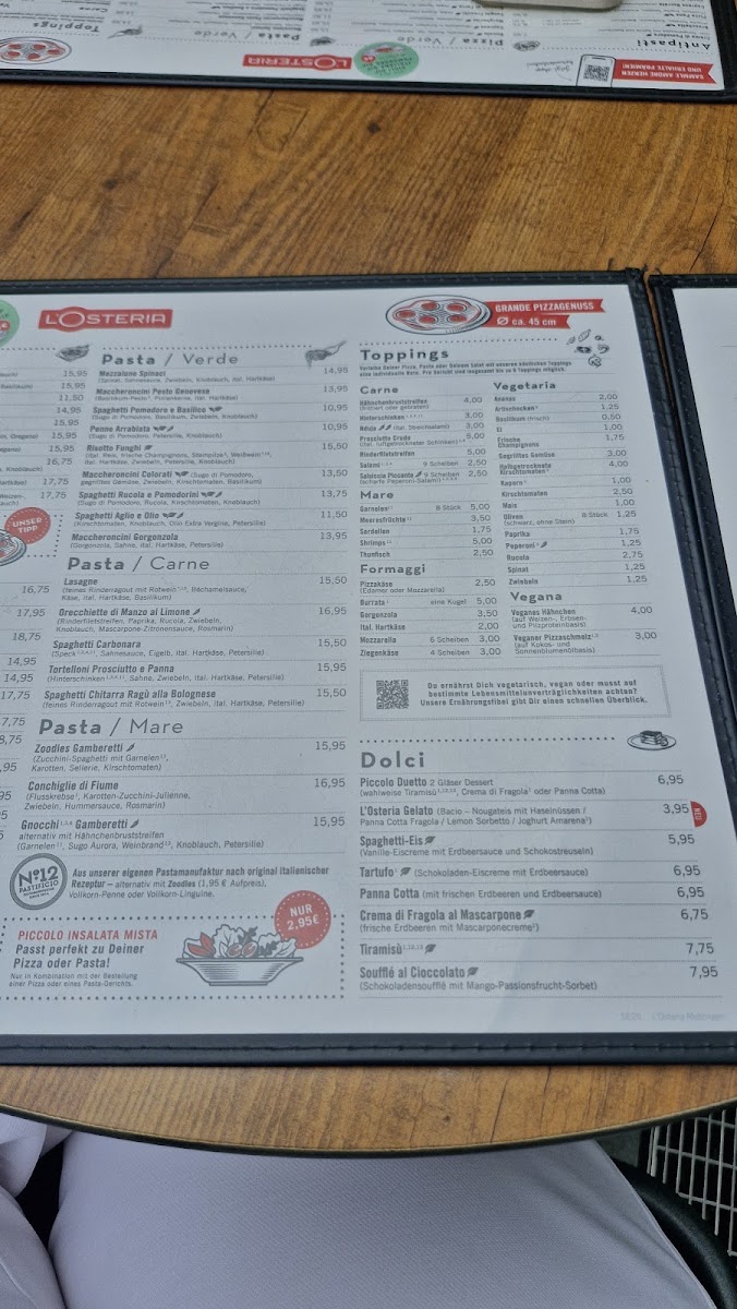 L'Osteria Metzingen Photo Menu 5