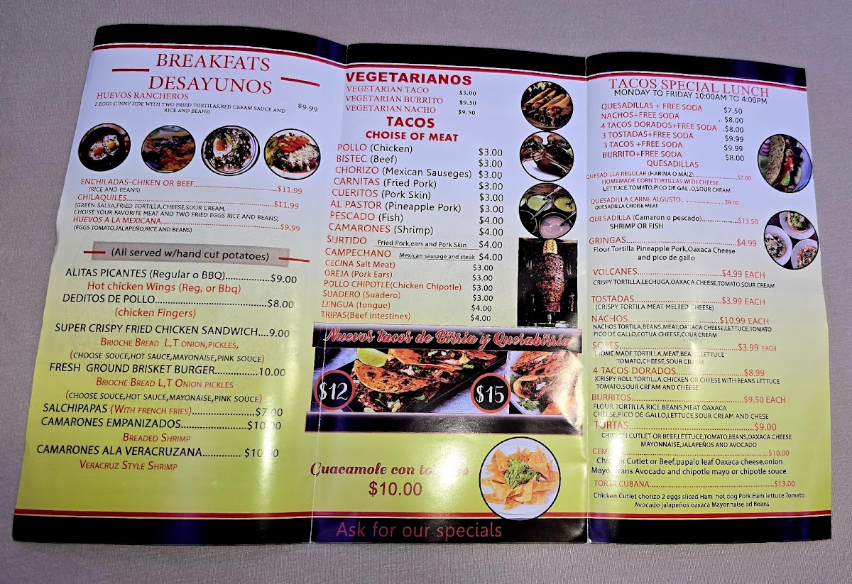 Taqueria Emilio 2 Photo Menu 1