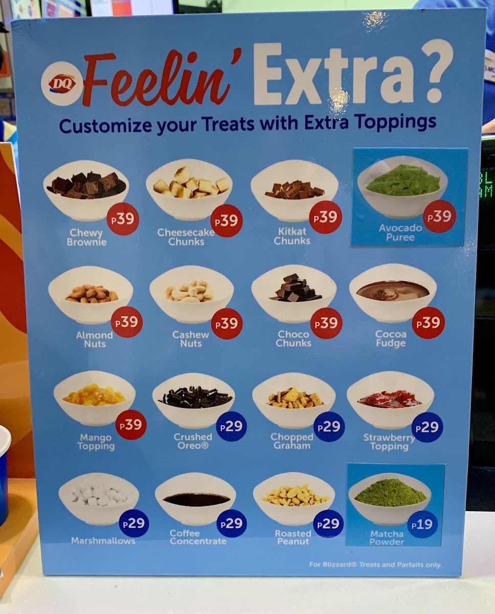 Dairy Queen - One Ayala Photo Menu 2