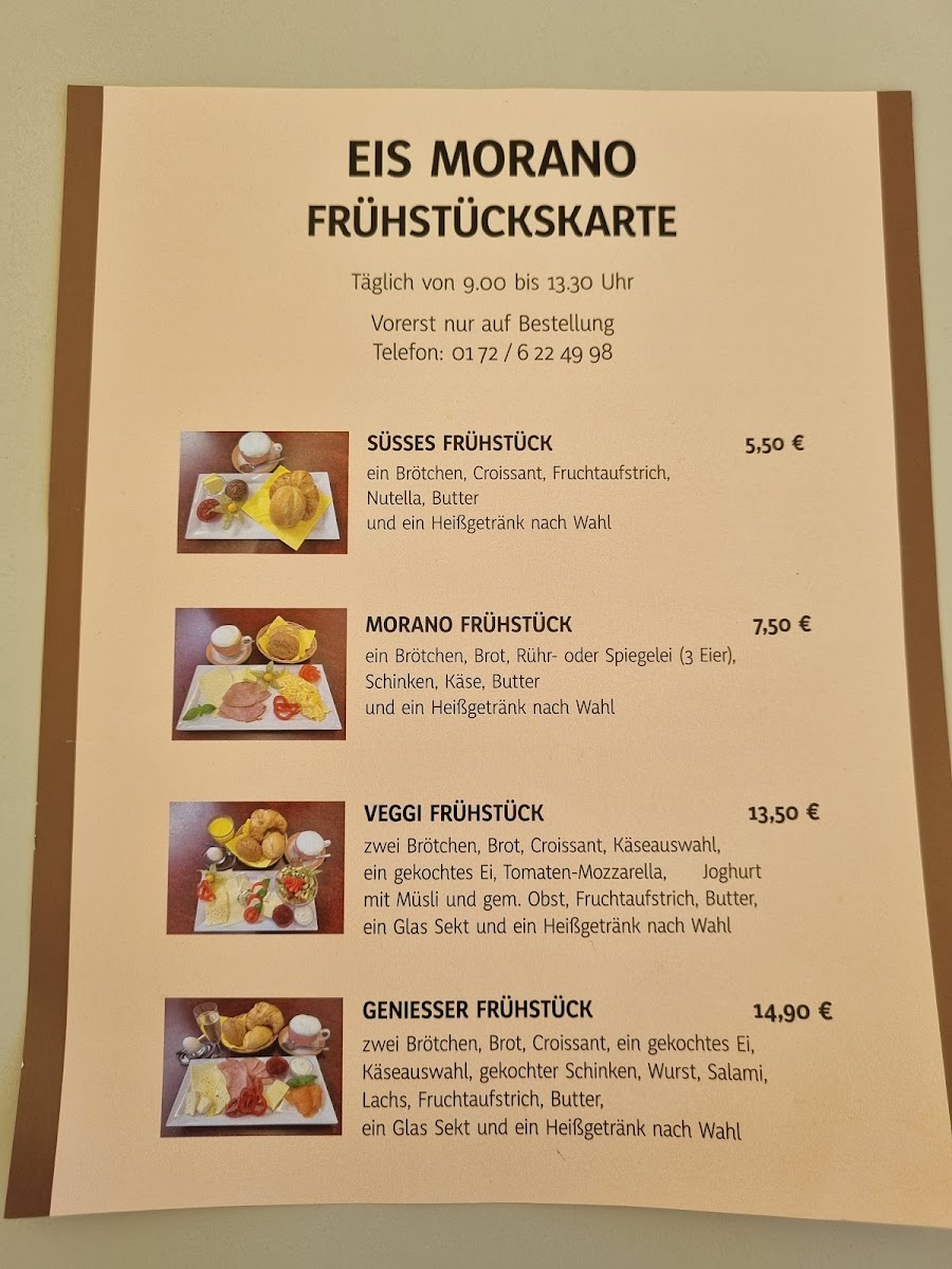 Eis Morano Photo Menu 2