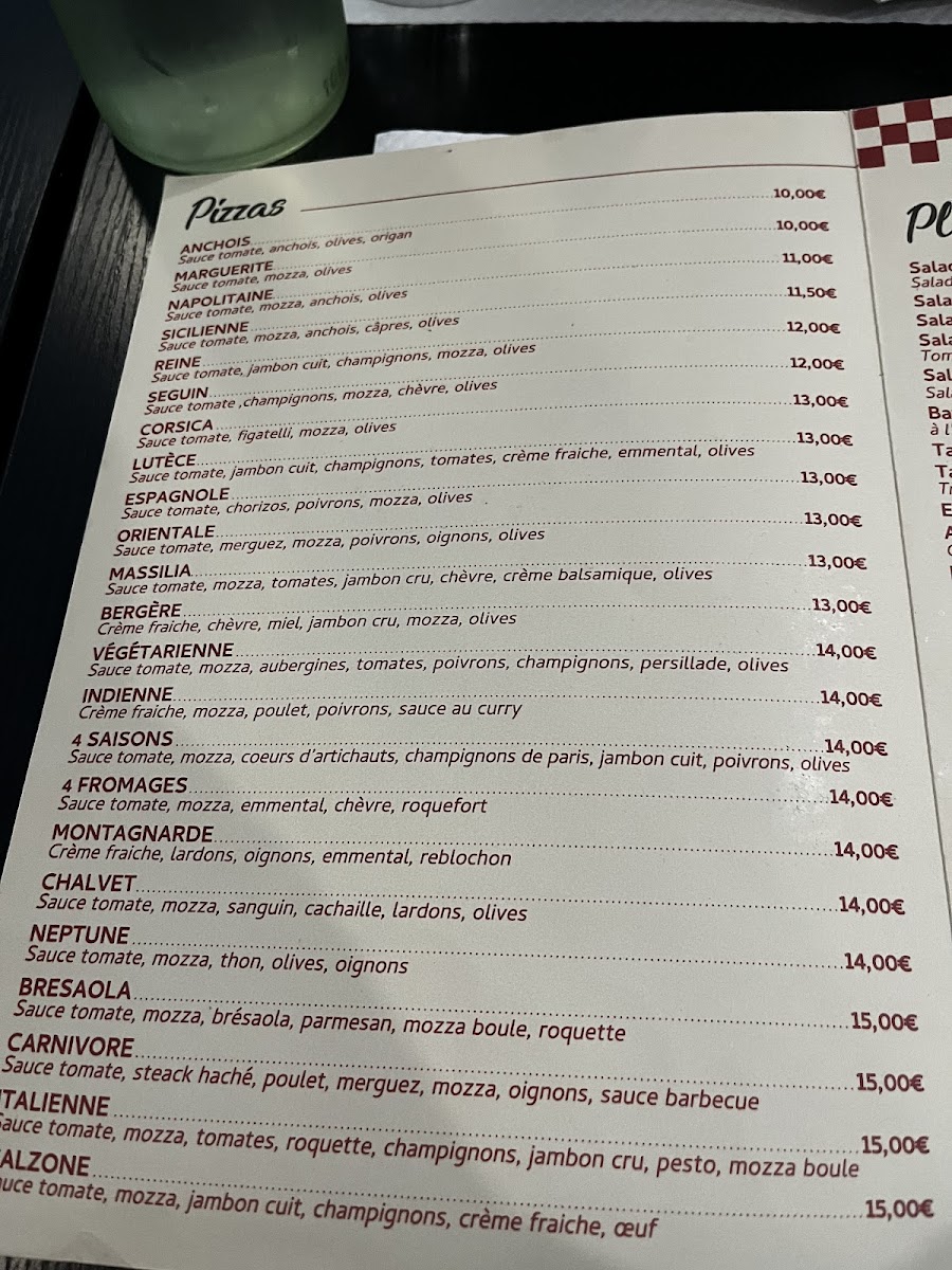Le Chalvet Photo Menu 5