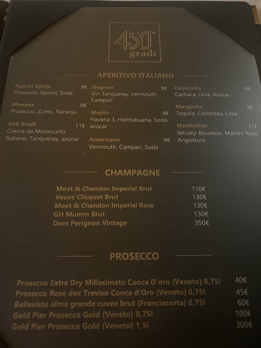 450 Gradi Photo Menu 10