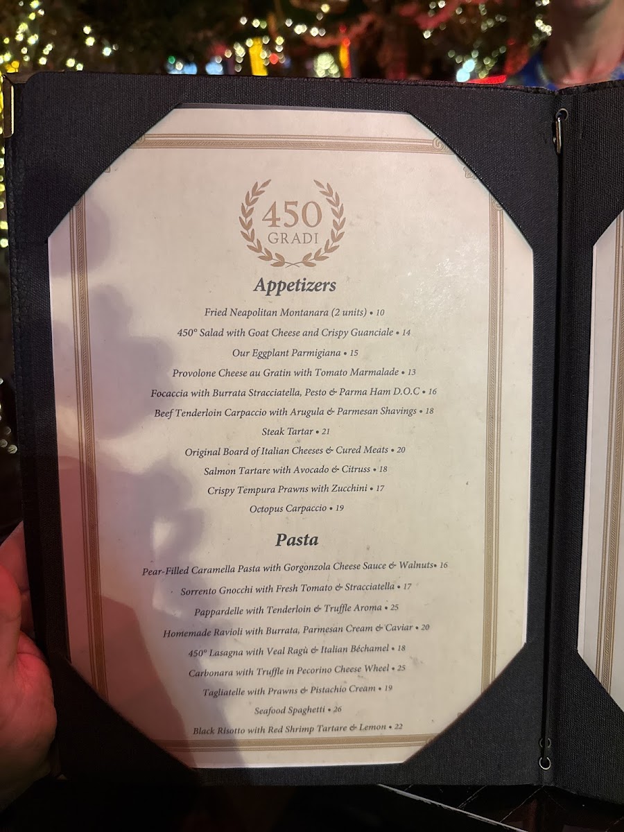 450 Gradi Photo Menu 9