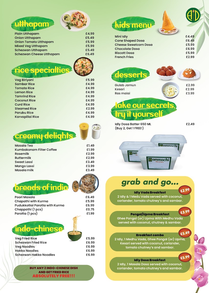 Ammachi Idly & Dosa Photo Menu 2