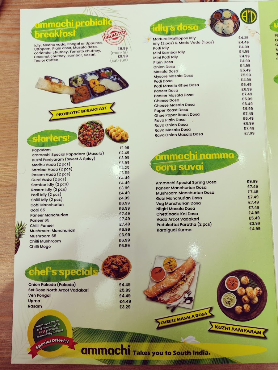 Ammachi Idly & Dosa Photo Menu 4