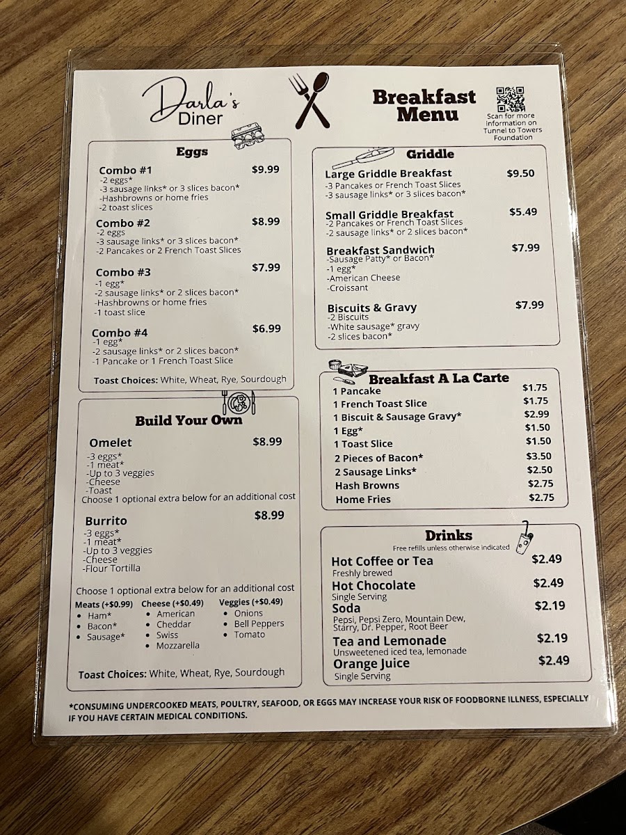 Darla's Diner Photo Menu 7