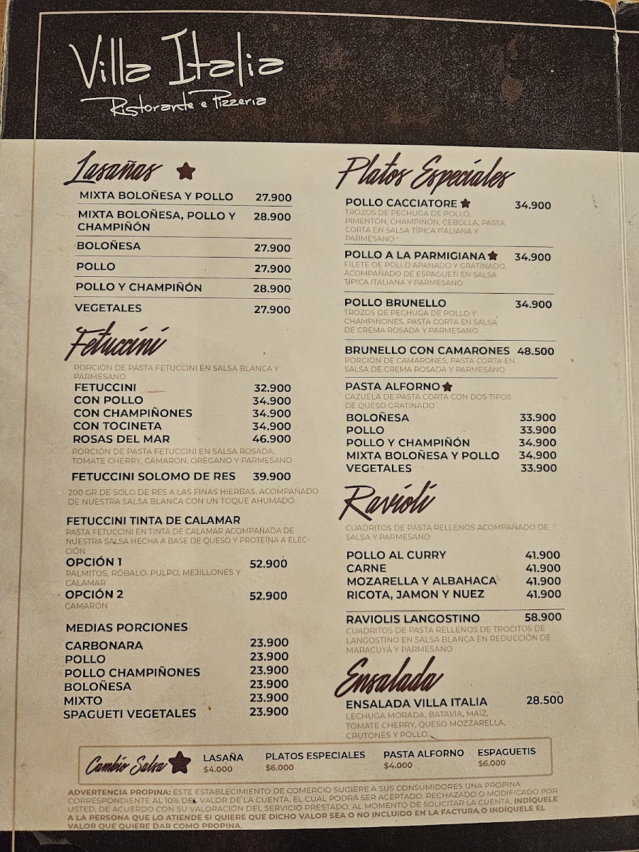 Villa Italia (Circunvalar) Photo Menu 1
