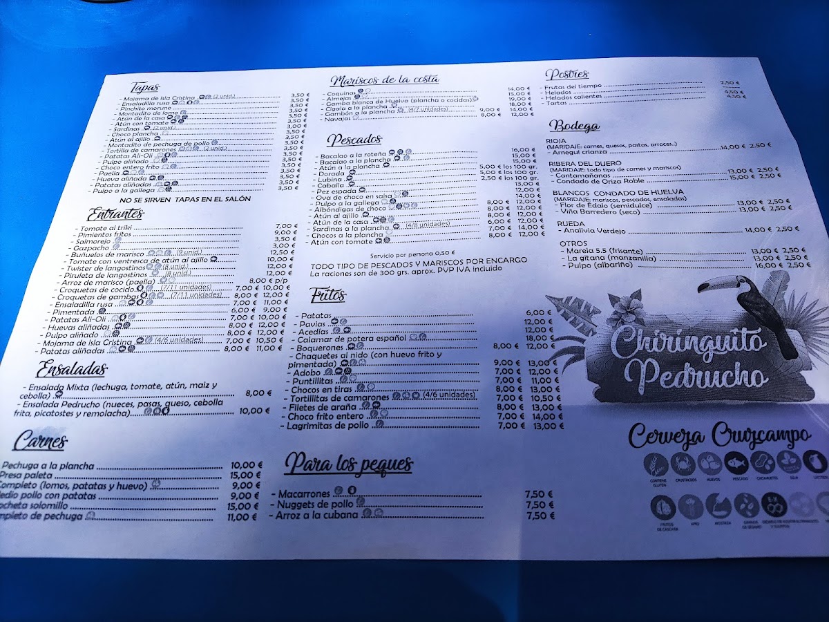 Chiringuito Pedrucho Photo Menu 2