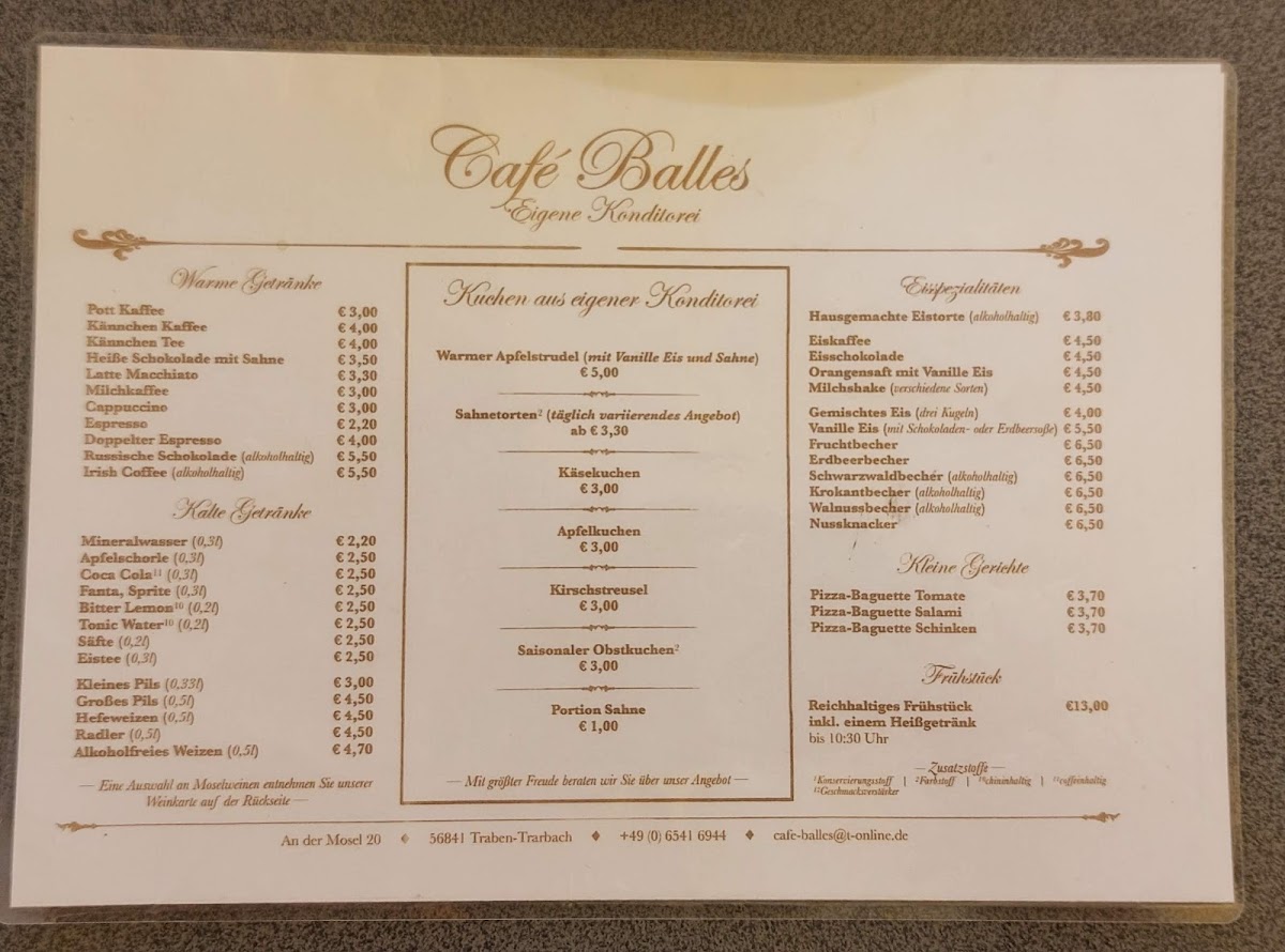 Cafe Balles Photo Menu 3