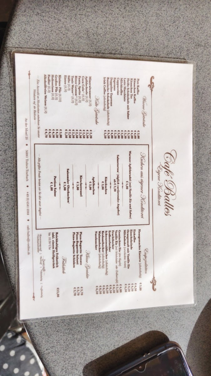 Cafe Balles Photo Menu 4