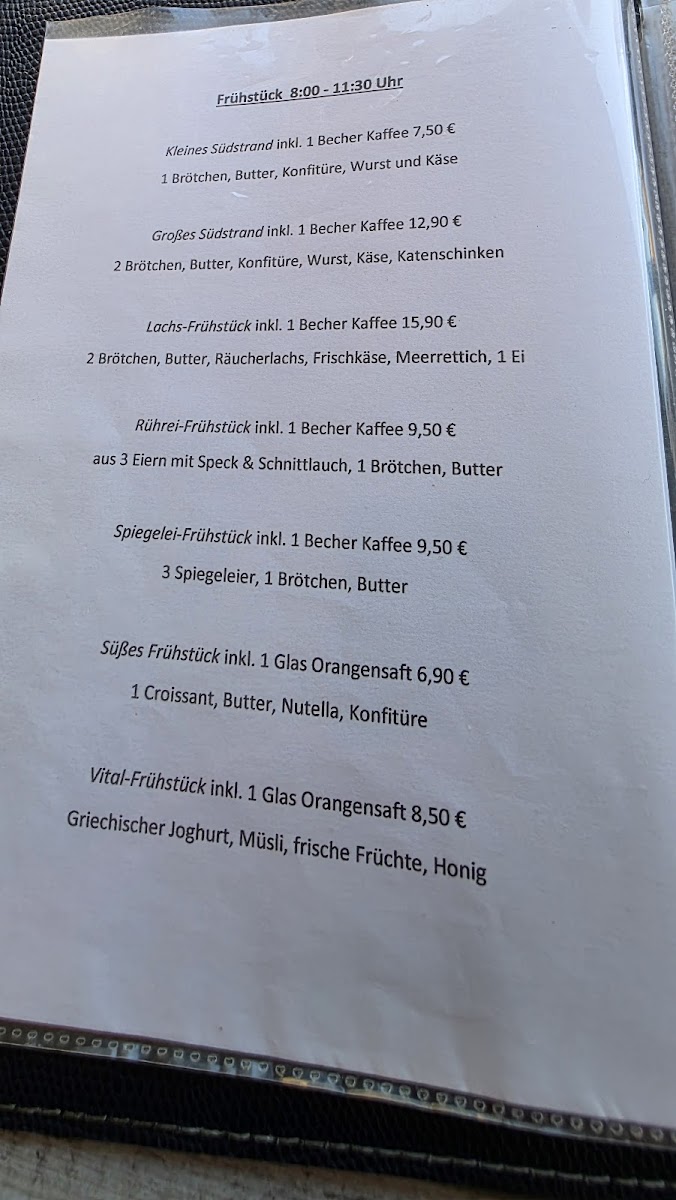 Café & Bistro Südstrand Photo Menu 7