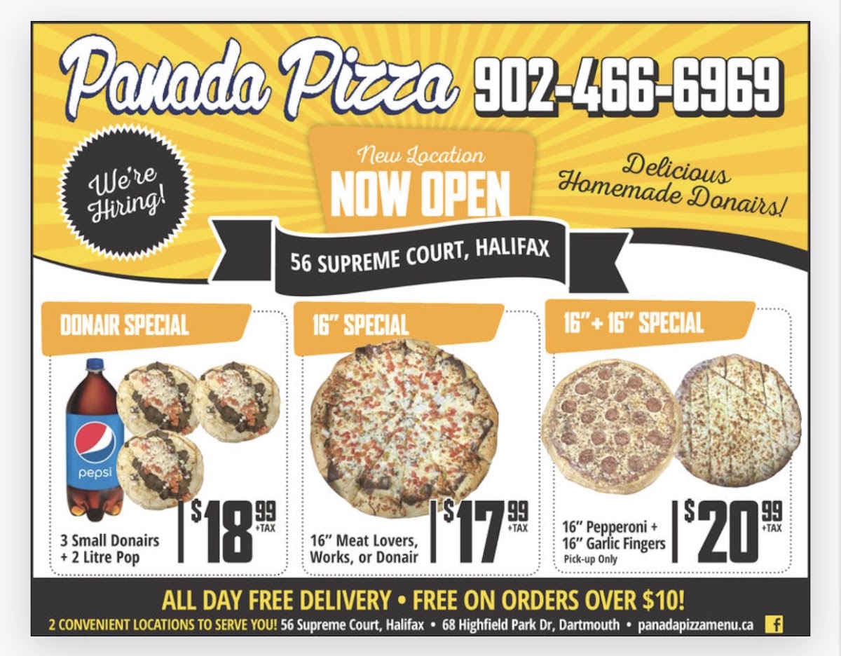 Panada Pizza Photo Menu 1