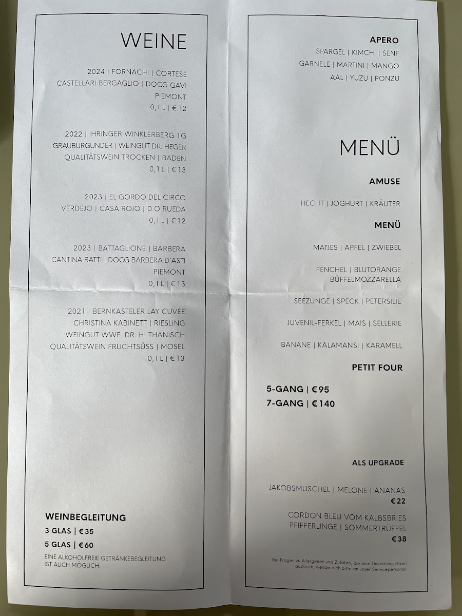 Restaurant Kevin Gideon Photo Menu 1