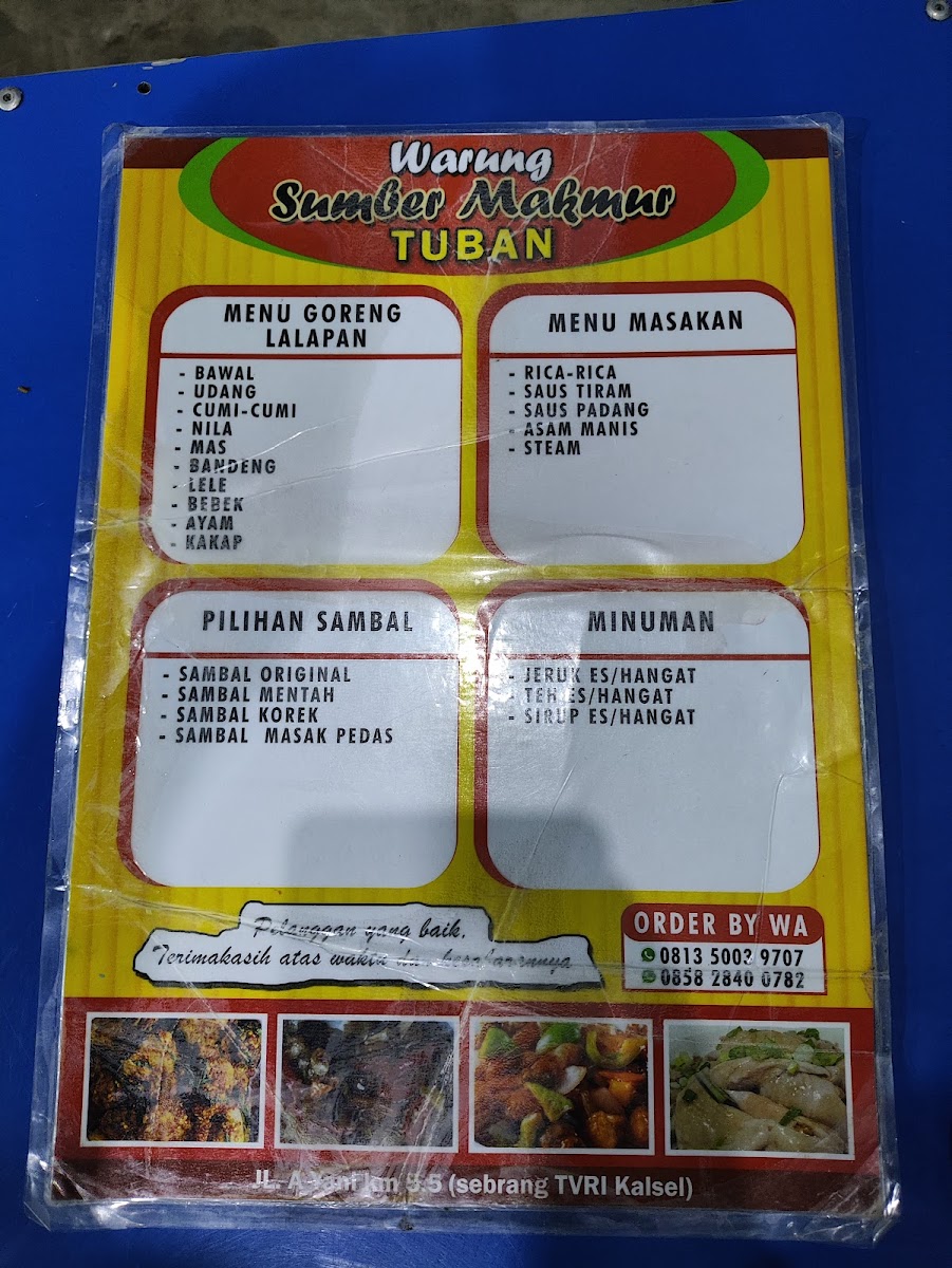 Warung Sumber Makmur Tuban Photo Menu 3