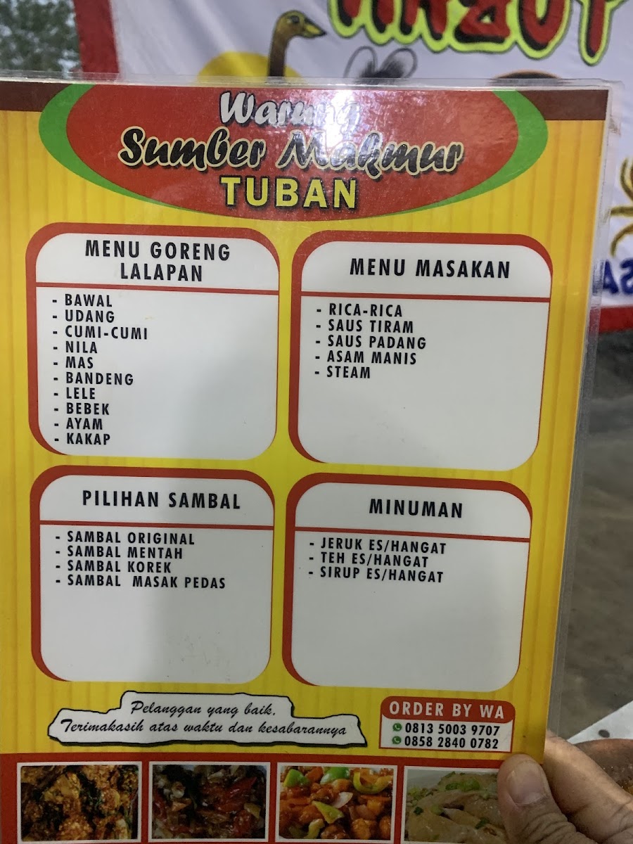 Warung Sumber Makmur Tuban Photo Menu 5