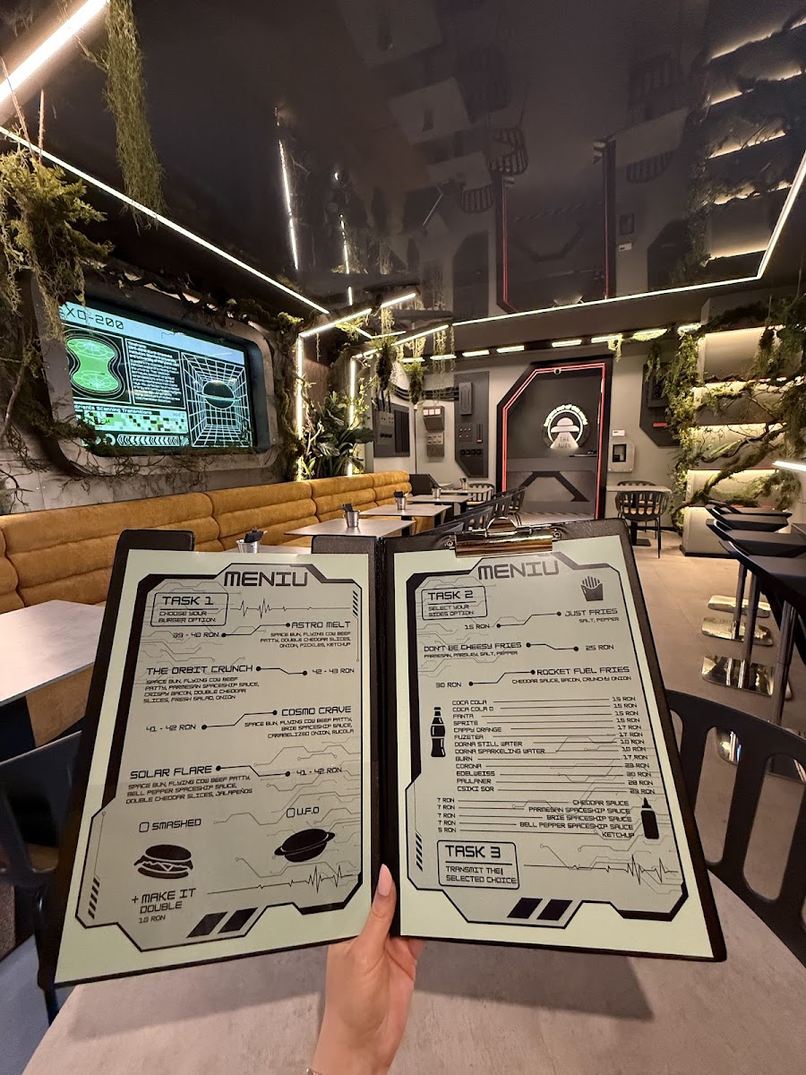 The Alien Burgers Photo Menu 1