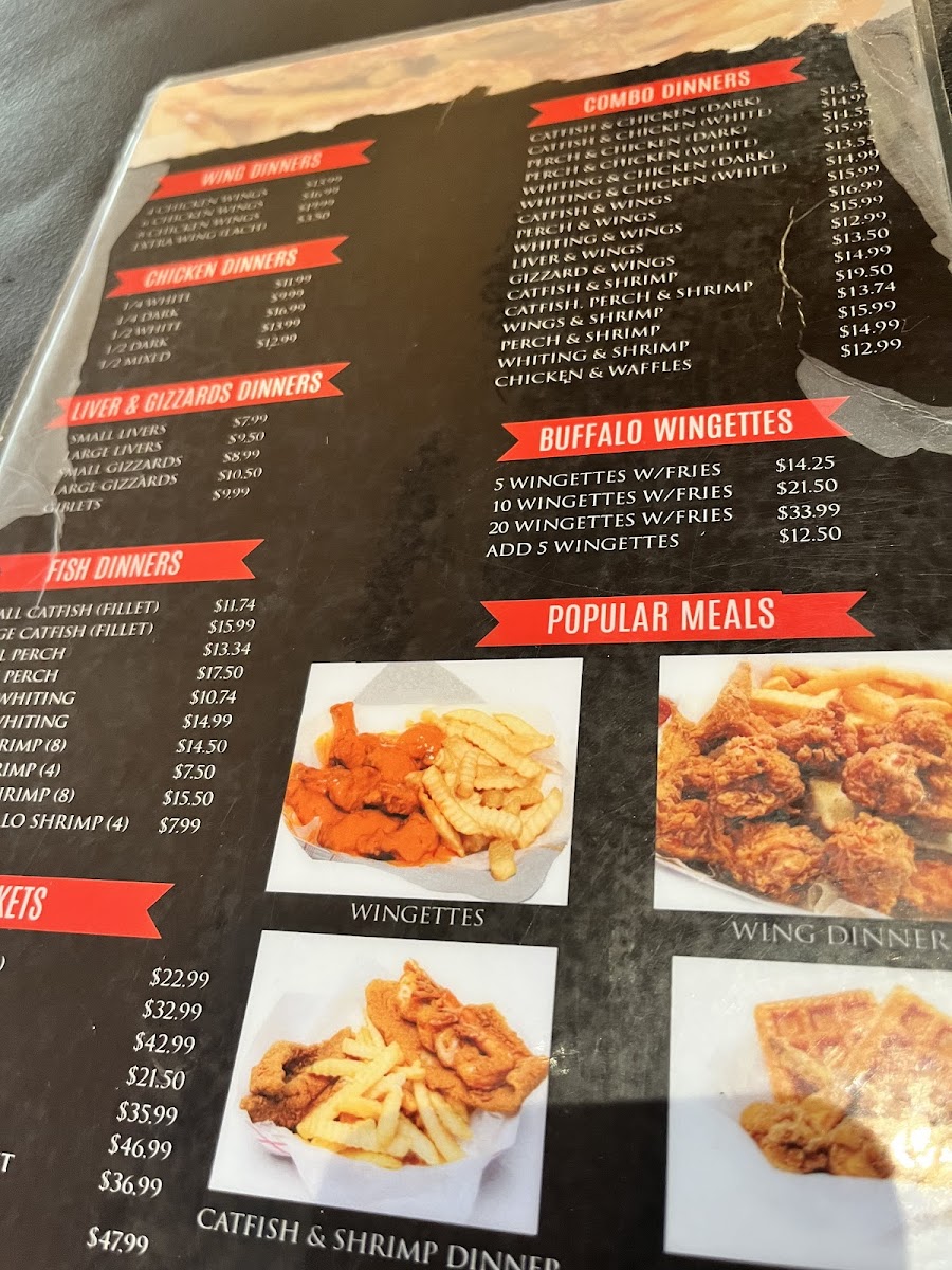 Harold's Chicken & Ice Bar Photo Menu 2