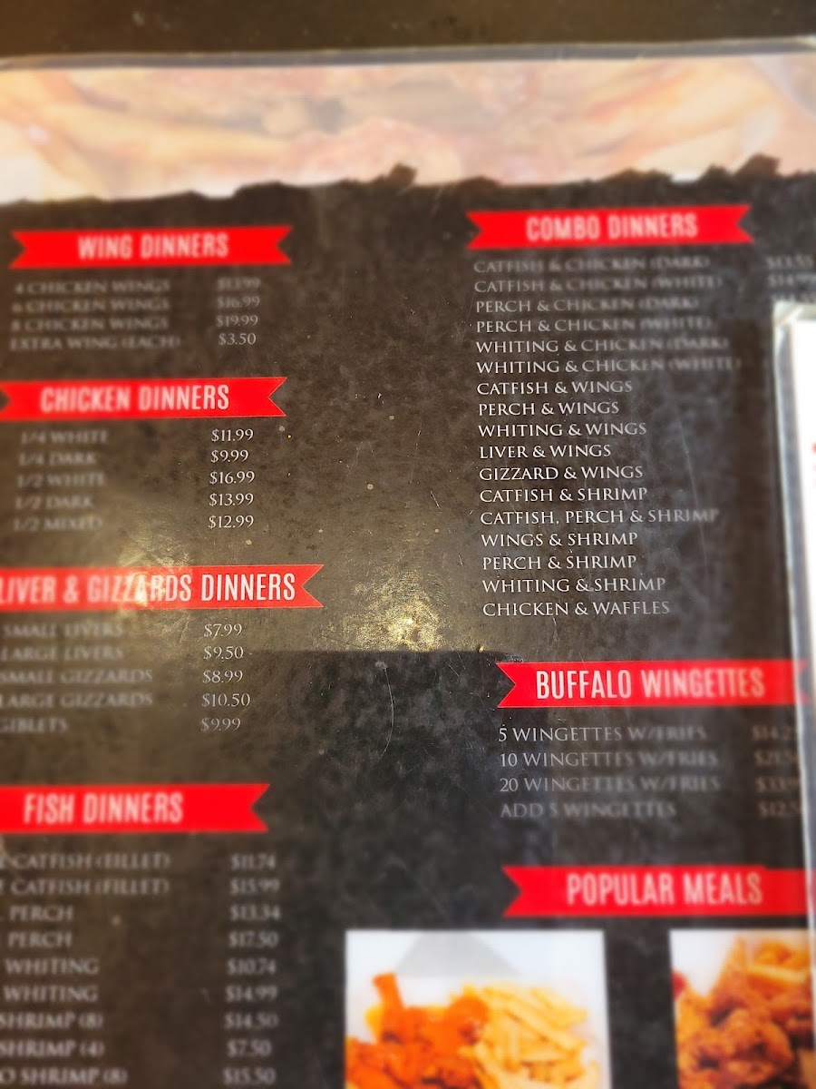 Harold's Chicken & Ice Bar Photo Menu 5