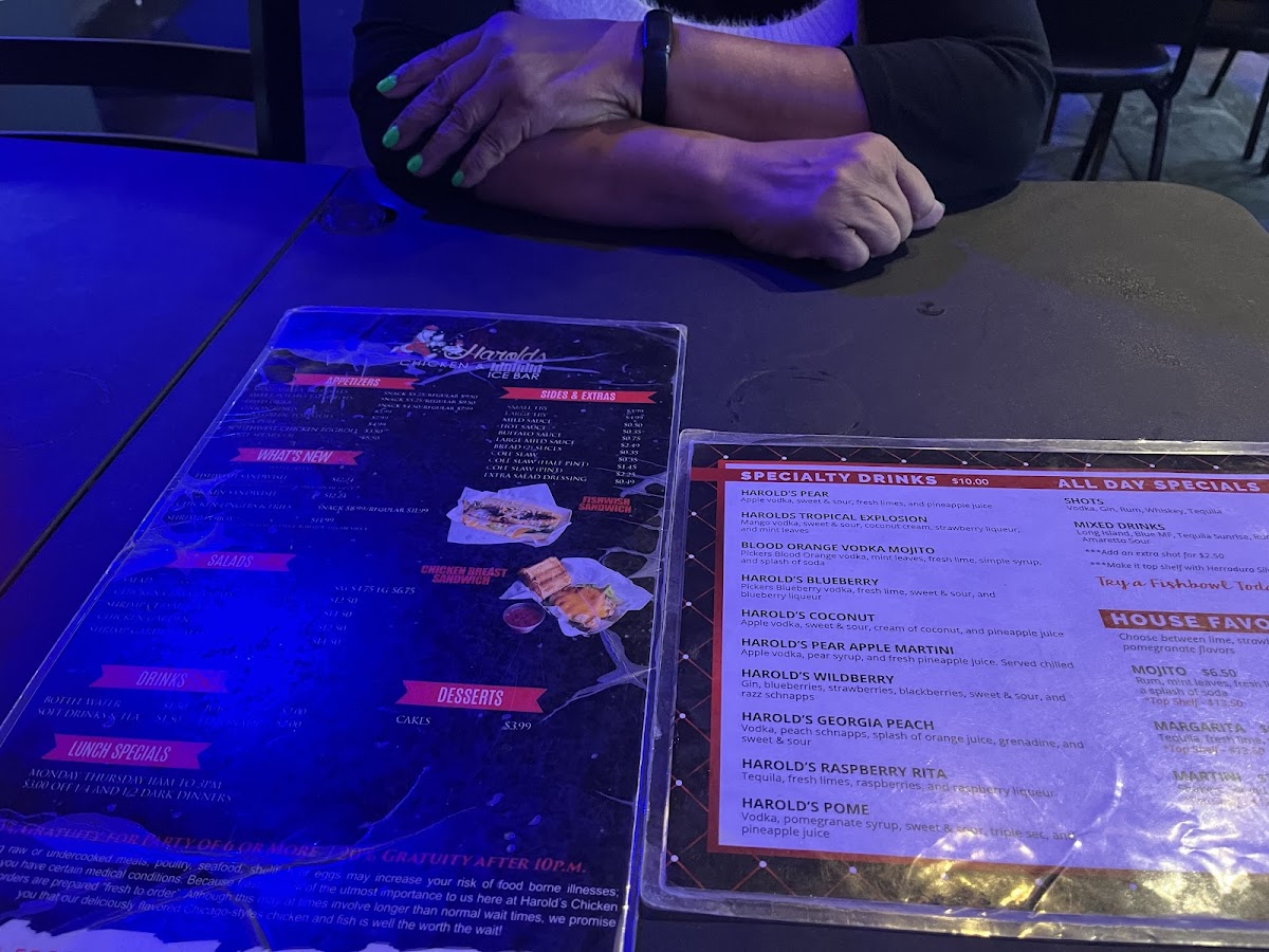 Harold's Chicken & Ice Bar Photo Menu 8