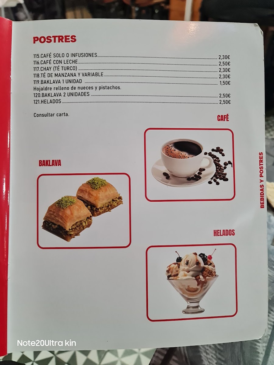 Aziz Istanbul Photo Menu 7