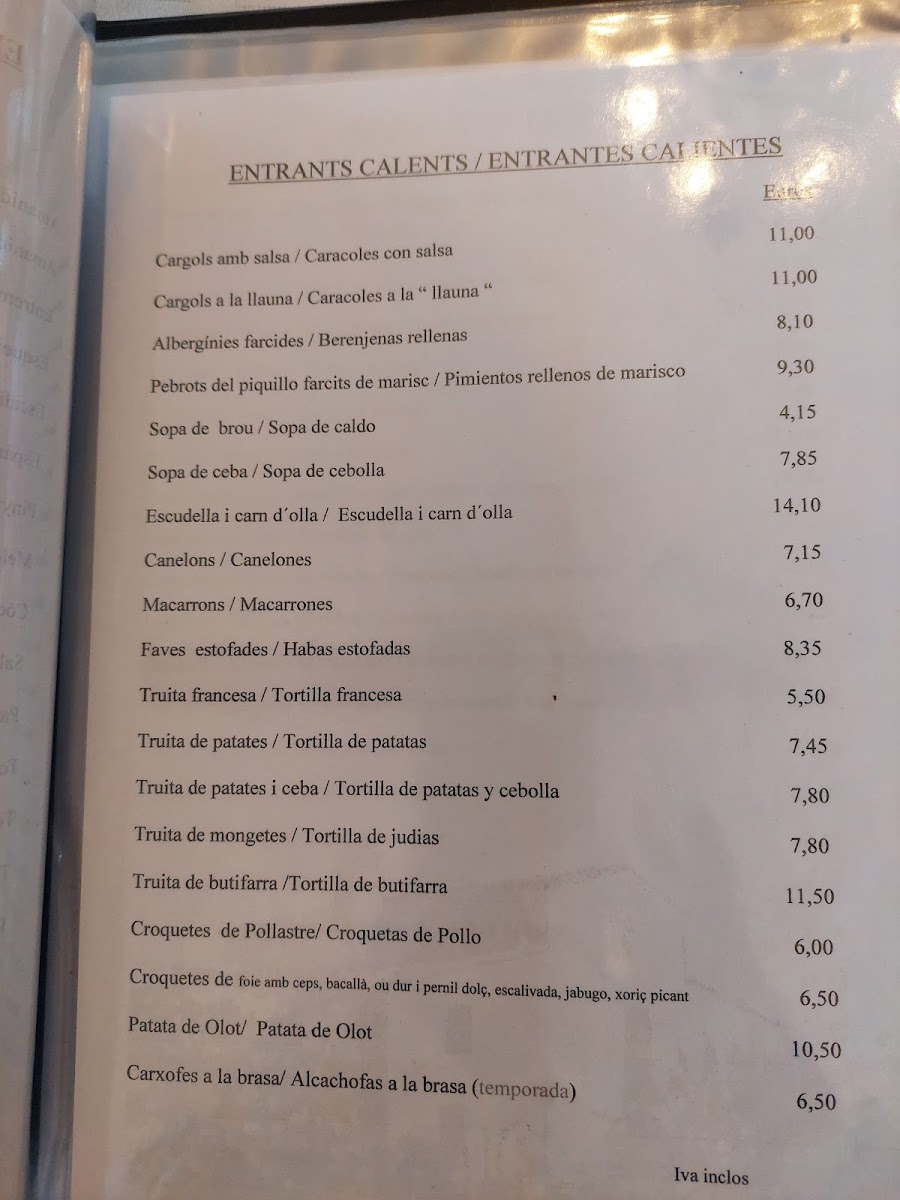 Restaurant Mas del Mogent Photo Menu 10