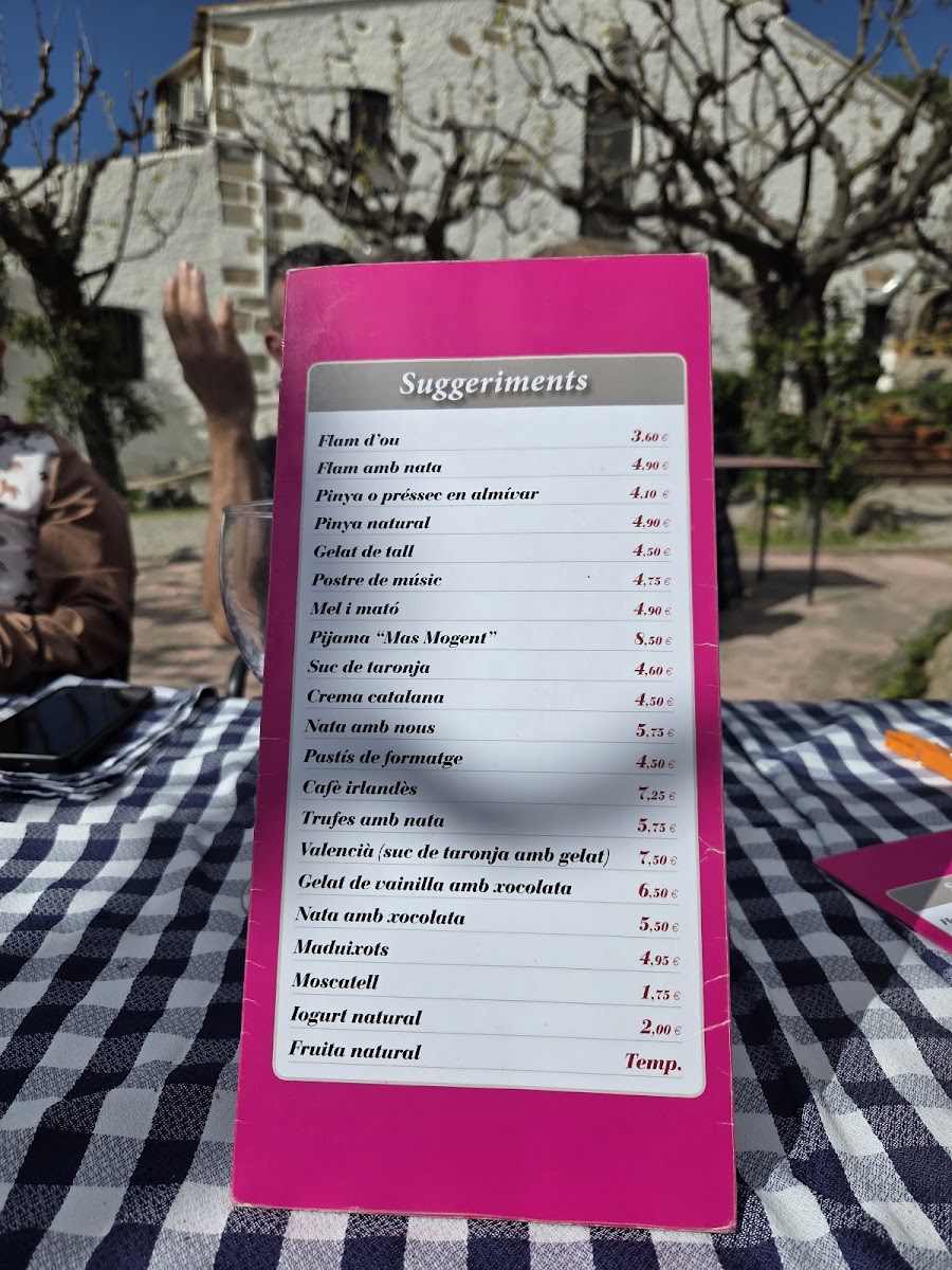 Restaurant Mas del Mogent Photo Menu 4