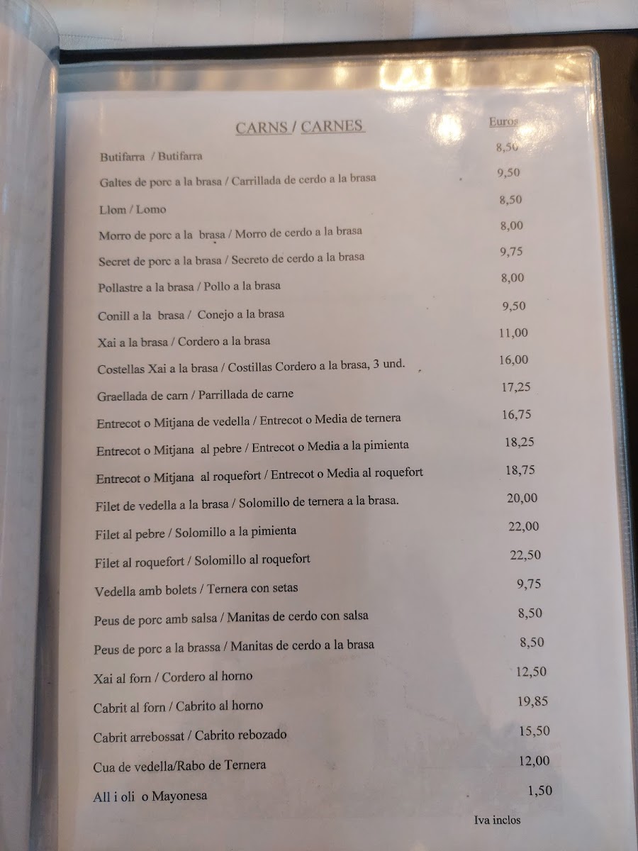 Restaurant Mas del Mogent Photo Menu 7