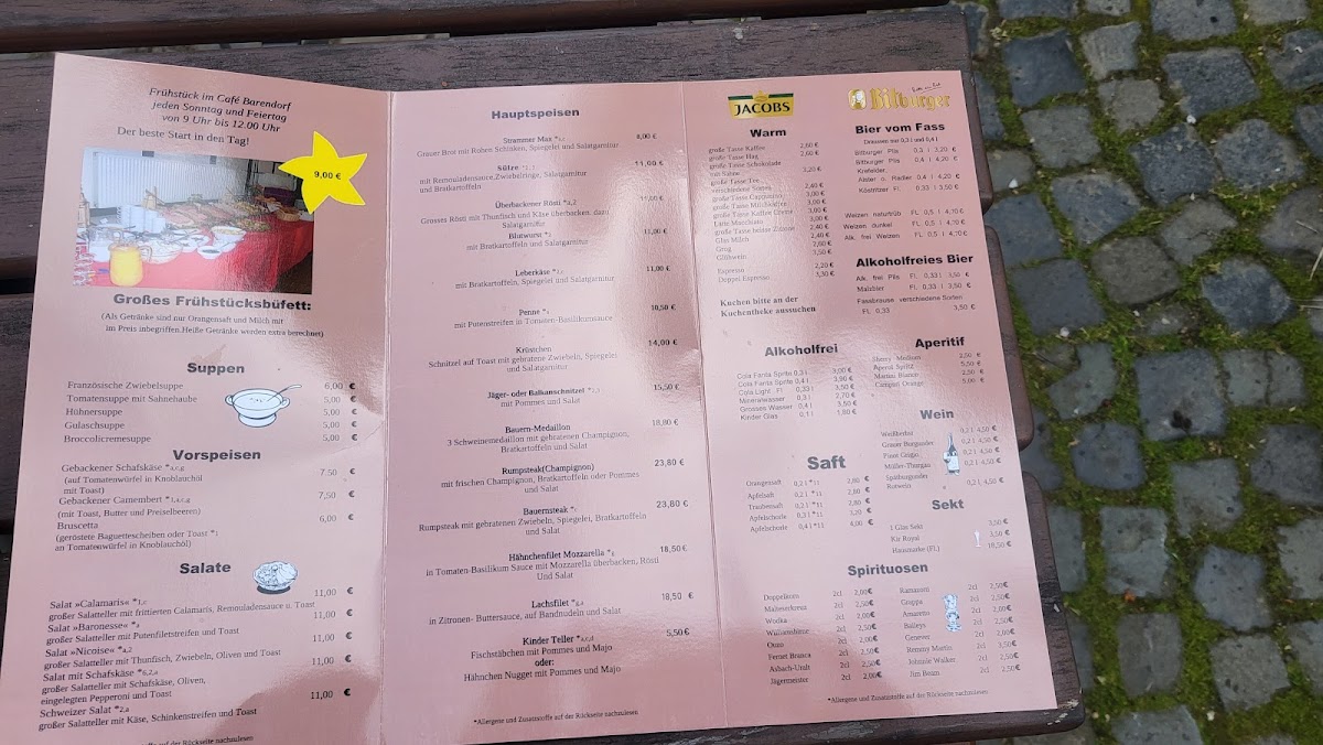 Café Barendorf Photo Menu 2