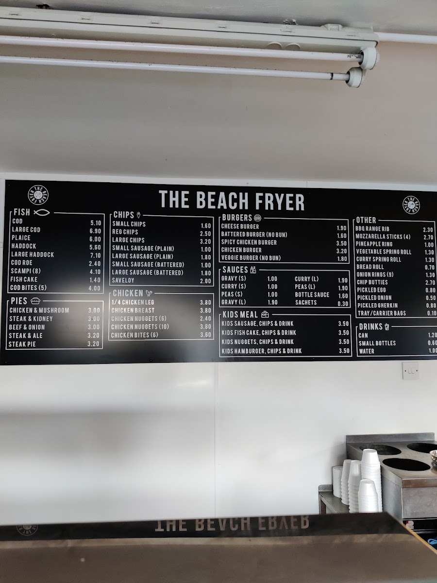 The Beach Fryer Photo Menu 2