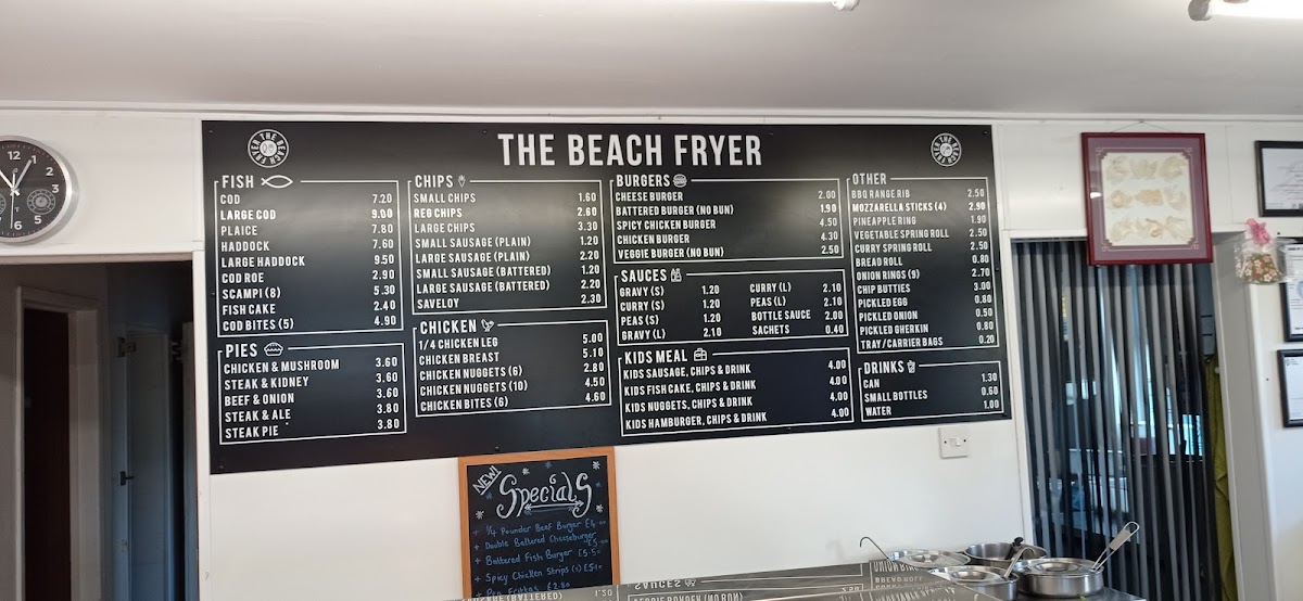 The Beach Fryer Photo Menu 3