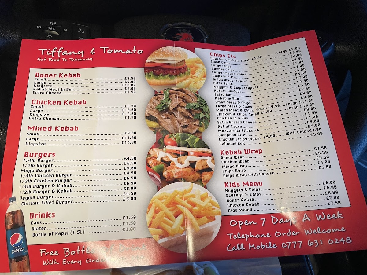 Tiffs And Tomatoes Photo Menu 1