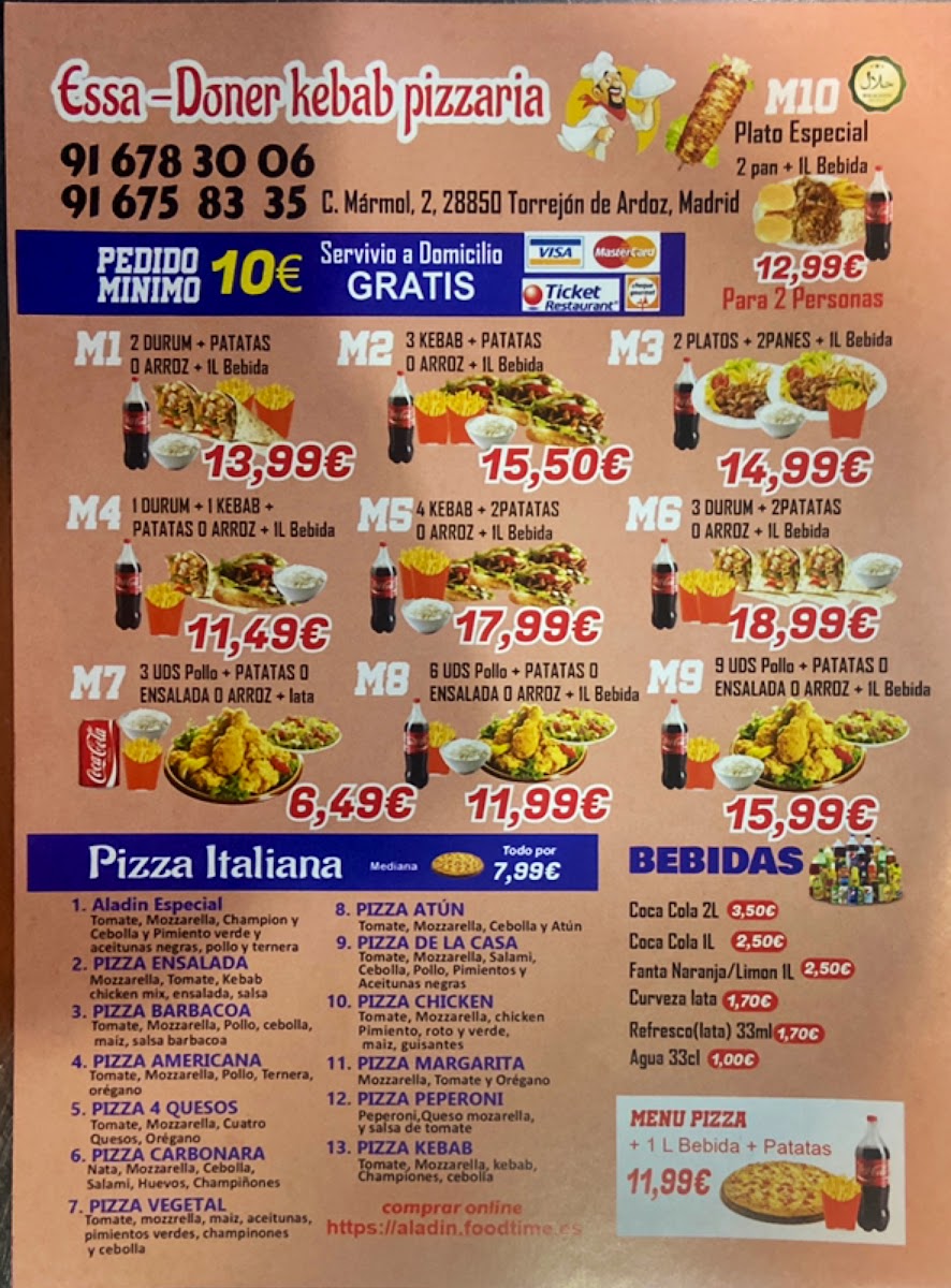 ALADIN DONER KEBAB PIZZERÍA Photo Menu 1