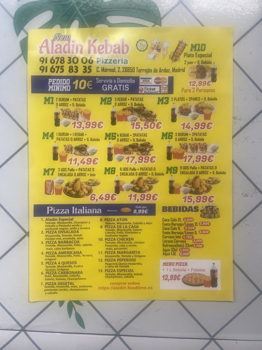 ALADIN DONER KEBAB PIZZERÍA Photo Menu 6