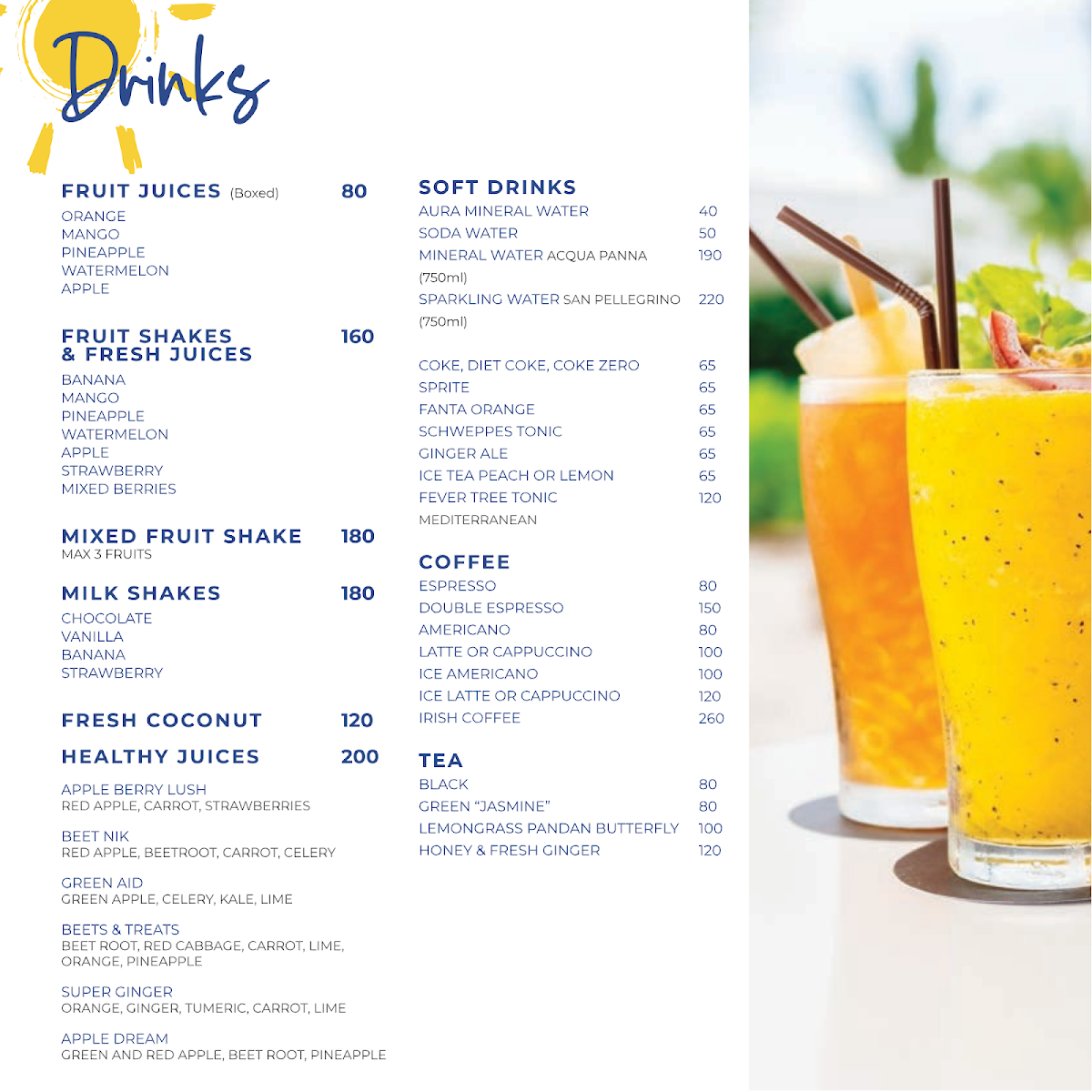 Crystal Bay Beach Club Photo Menu 2