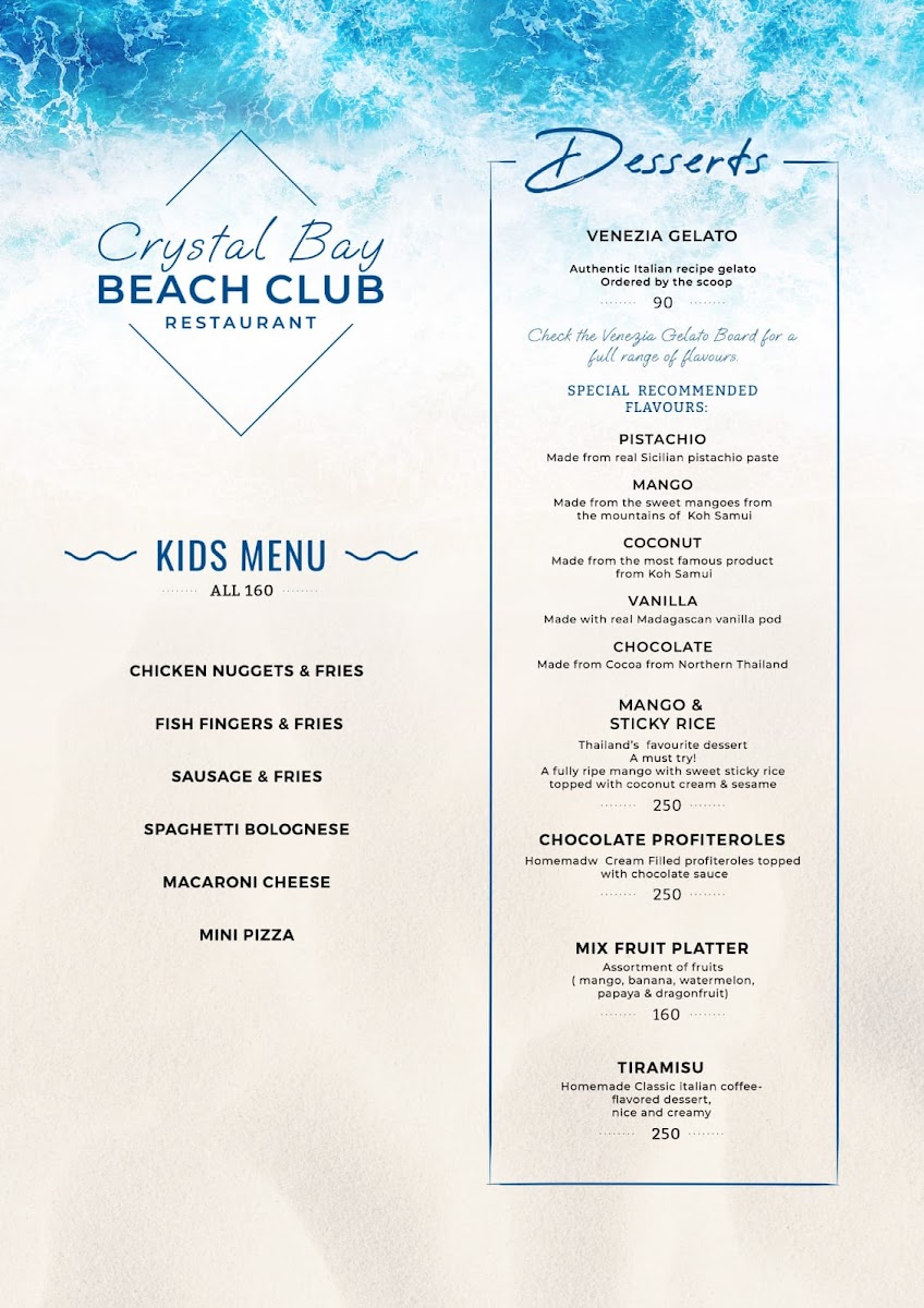 Crystal Bay Beach Club Photo Menu 4
