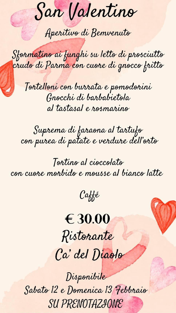 Ca' del Diaolo Ristorante, Camere, Bar Photo Menu 1