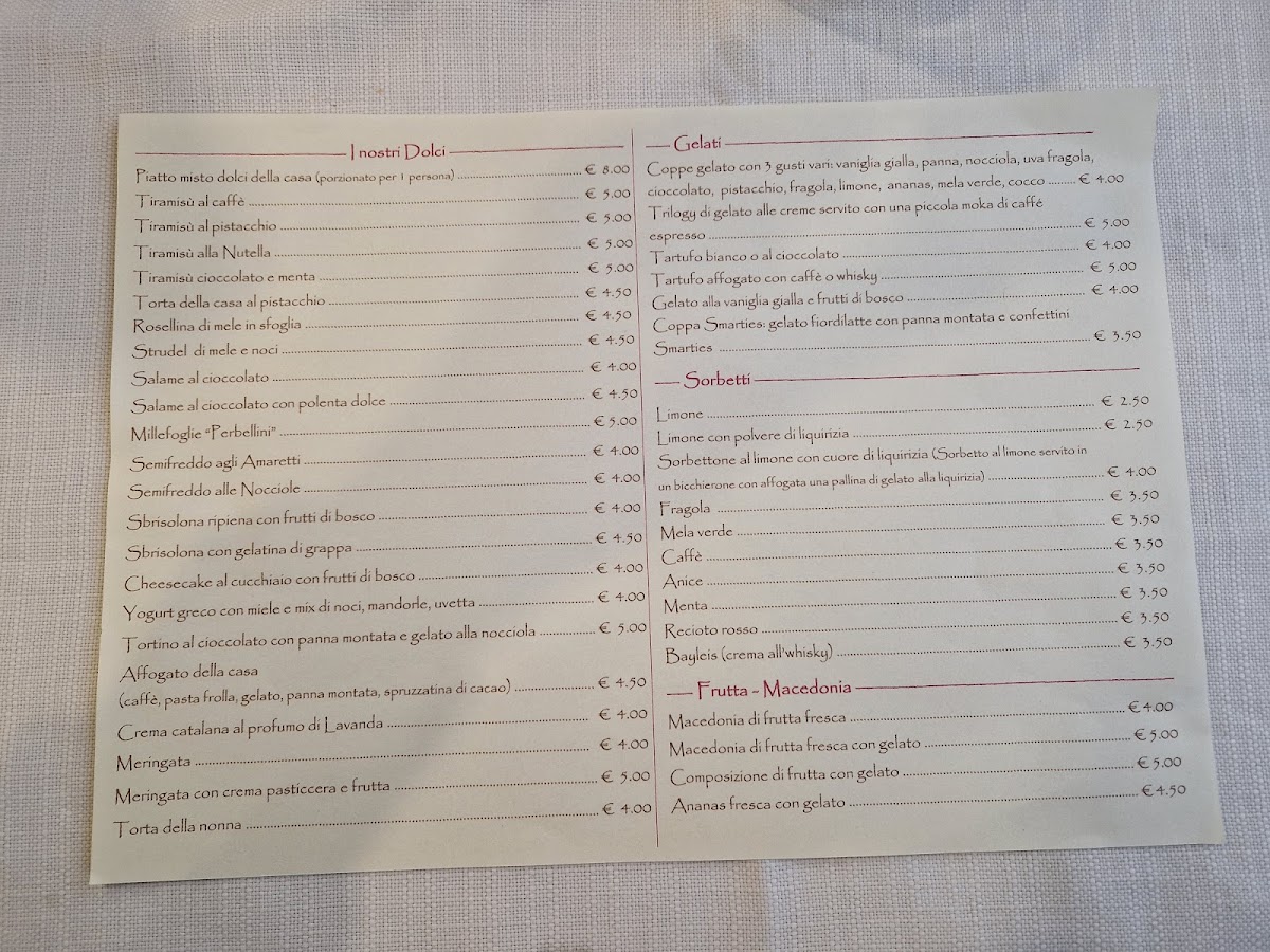 Ca' del Diaolo Ristorante, Camere, Bar Photo Menu 10
