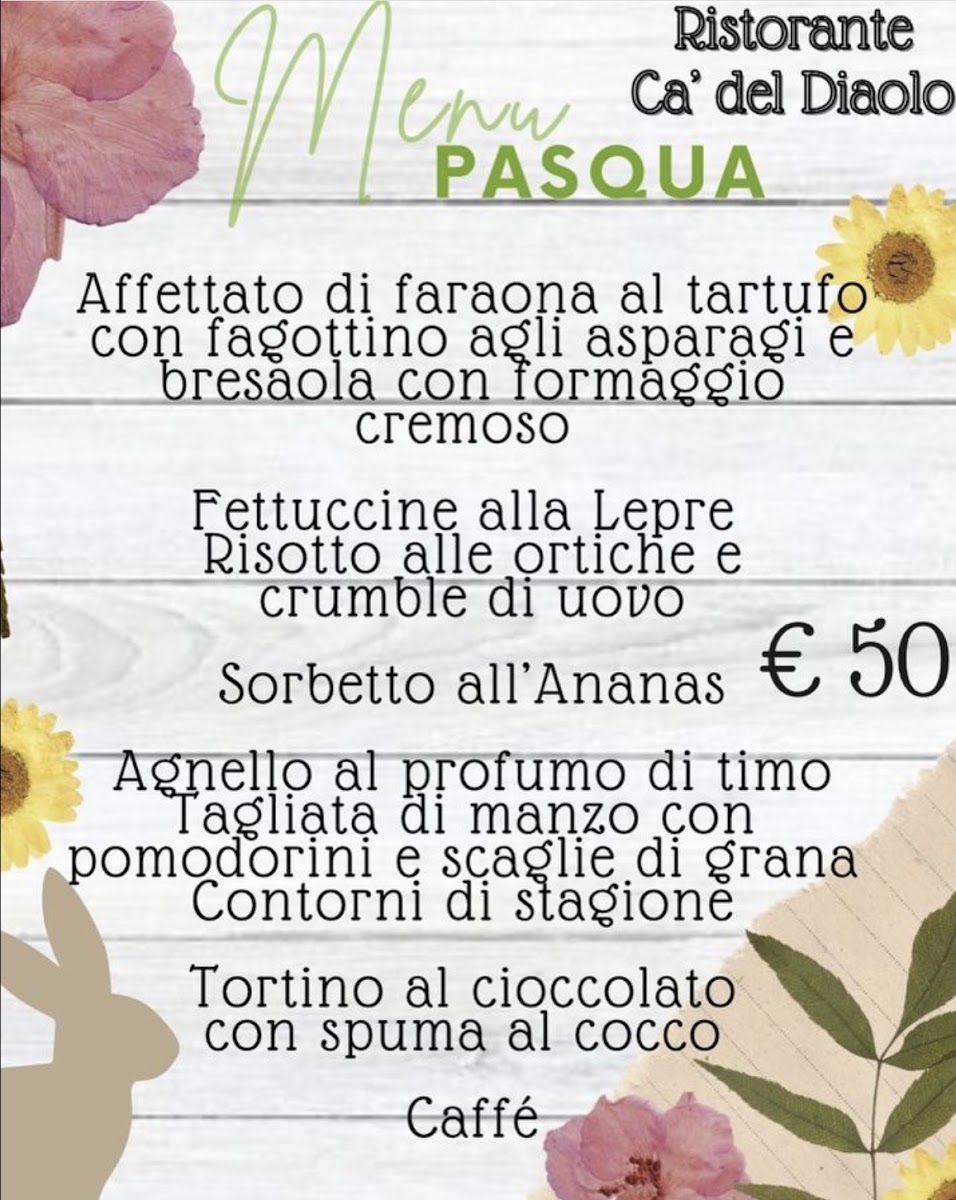 Ca' del Diaolo Ristorante, Camere, Bar Photo Menu 7