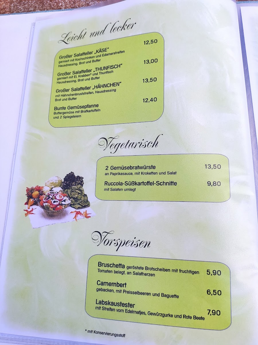 Restaurant Hopfenlaube Photo Menu 1
