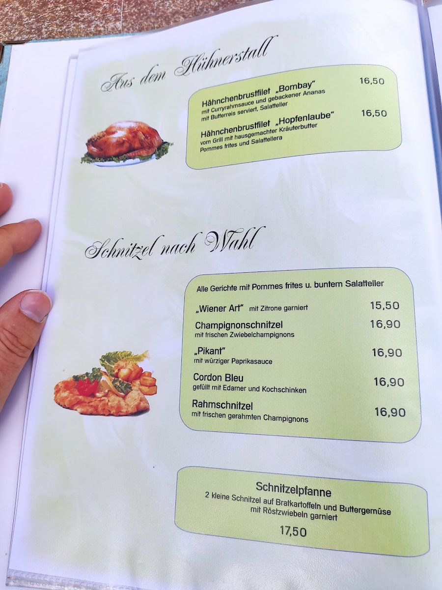 Restaurant Hopfenlaube Photo Menu 2