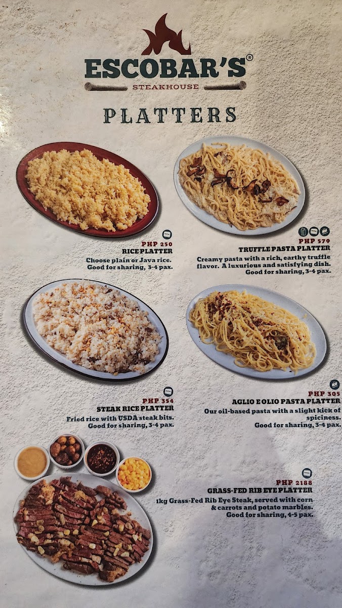 Escobar’s Steakhouse Photo Menu 10