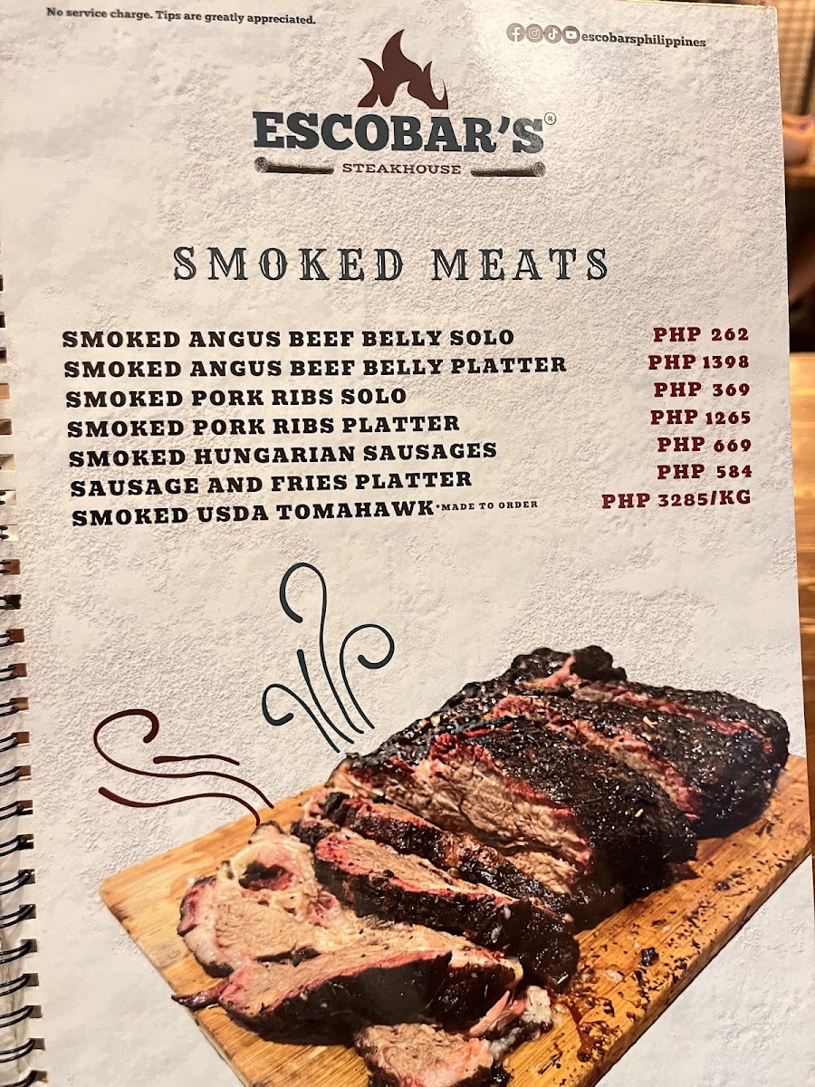 Escobar’s Steakhouse Photo Menu 9