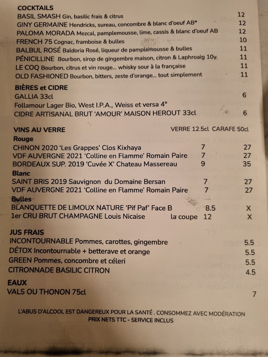 Poulette Photo Menu 10