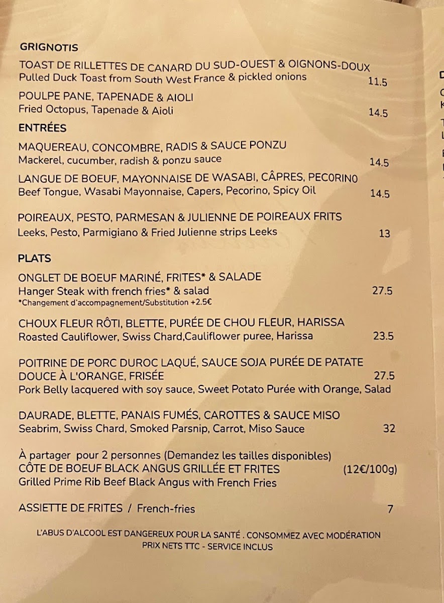 Poulette Photo Menu 3
