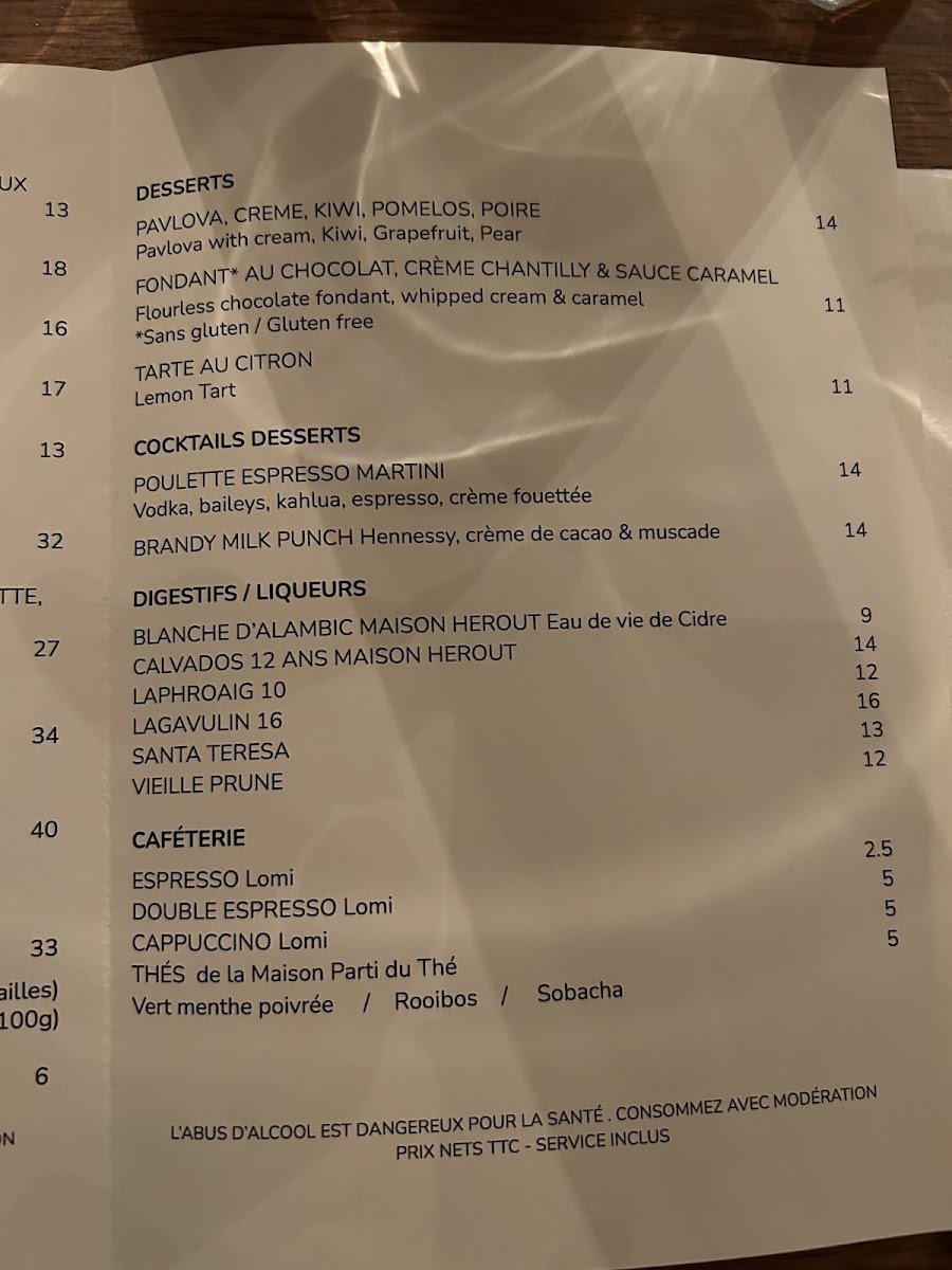 Poulette Photo Menu 8