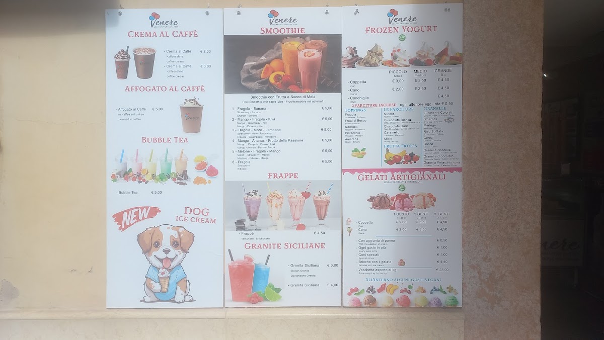 Gelateria yogurteria venere Photo Menu 3