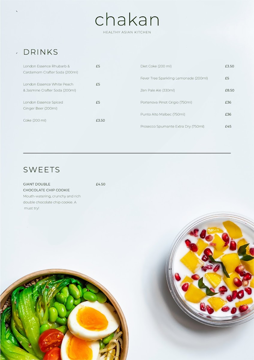 Chakan Healthy Asian Kitchen Photo Menu 3